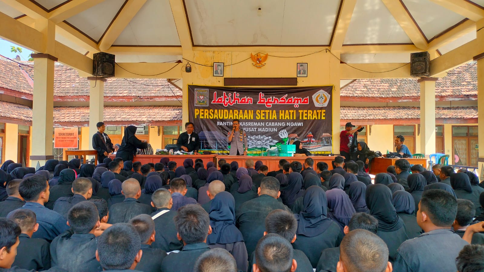 Polres Ngawi Libatkan 398 Calon Warga PSHT Ranting Kasreman Menjadi Kader Kamtibmas
