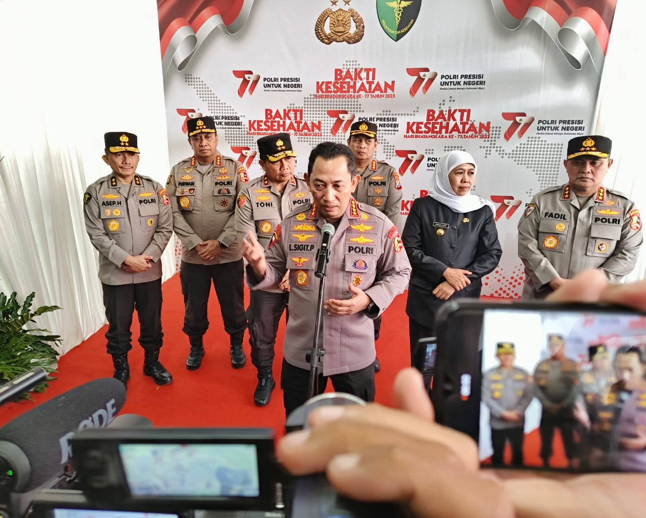 Hari Bhayangkara ke – 77 Polri Pecahkan Rekor MURI Latihan BHD