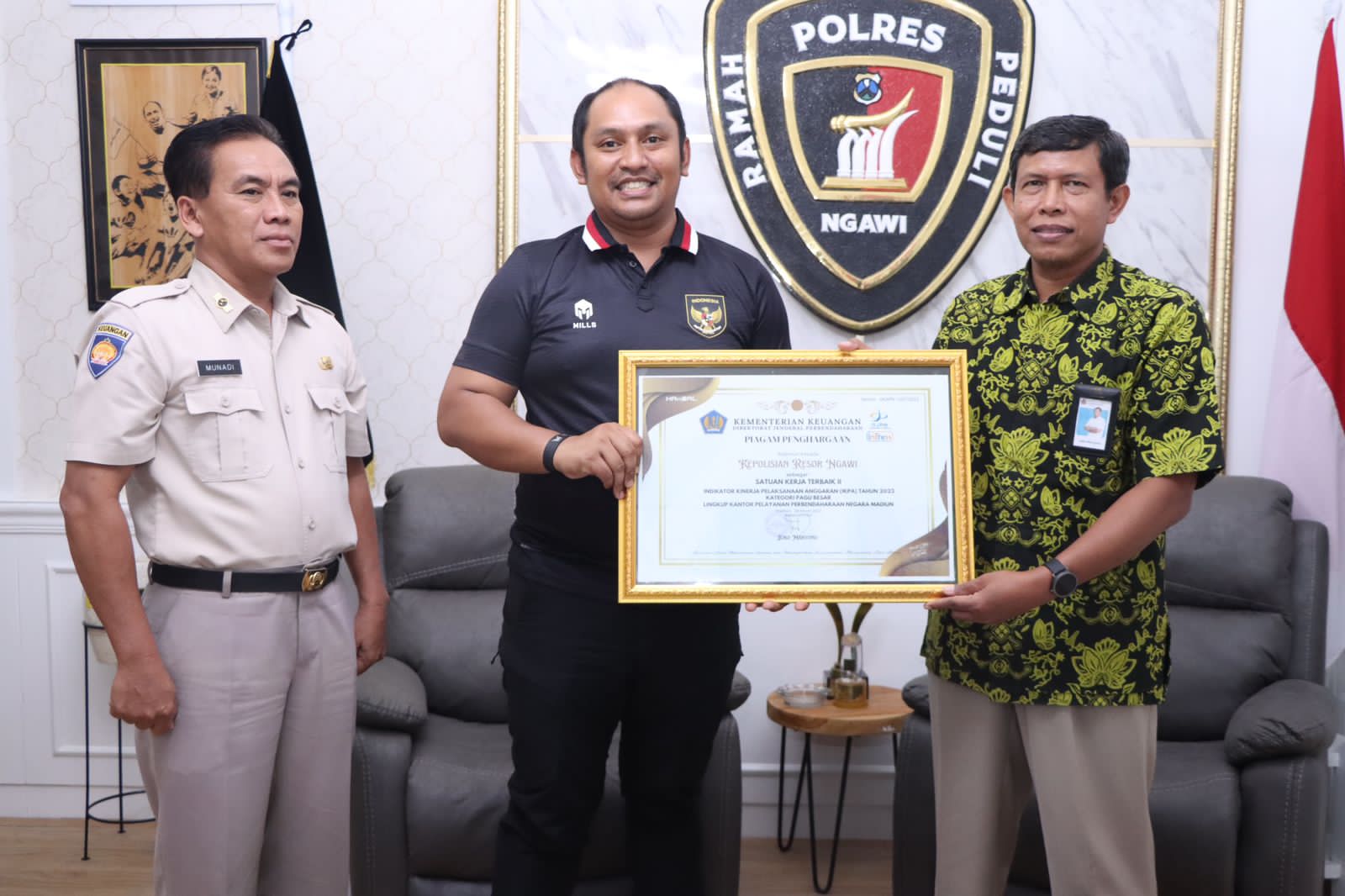 Polres Ngawi Raih Penghargaan dari KPPN Madiun