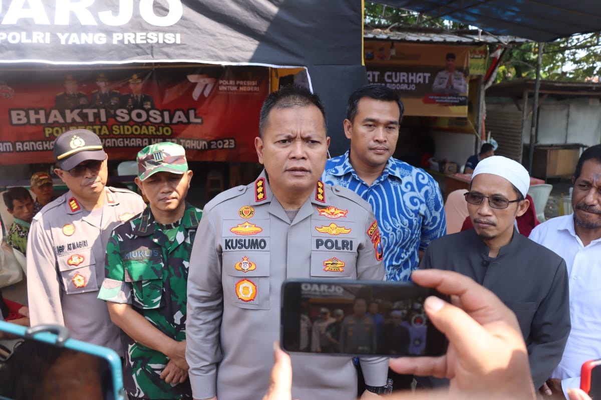 Kapolresta Sidoarjo Resmikan Kampung Bebas Narkoba di Tanggulangin