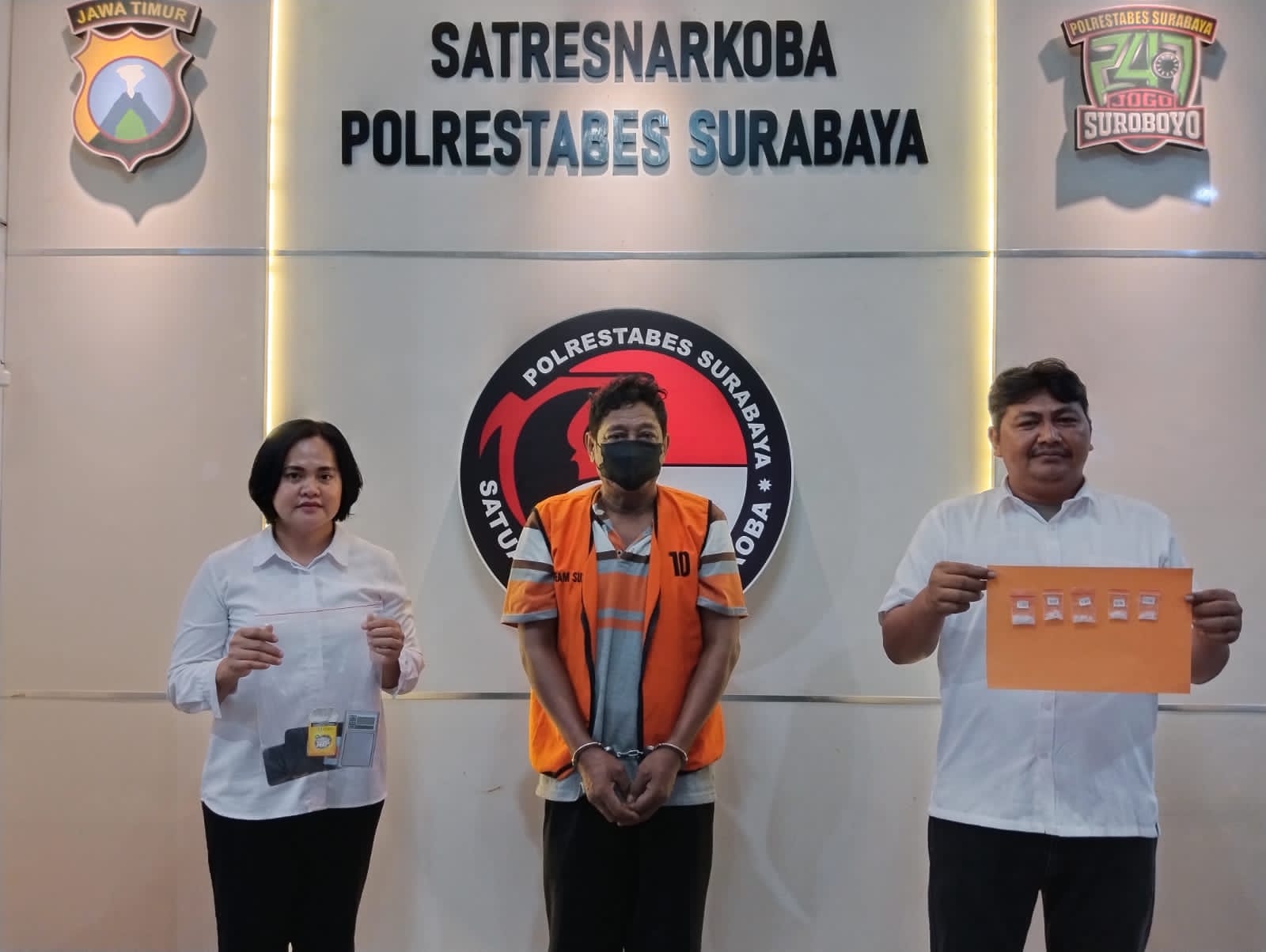 Polisi Ungkap Peredaran Narkoba di Surabaya, Tersangka Pengedar Berhasil Diamankan