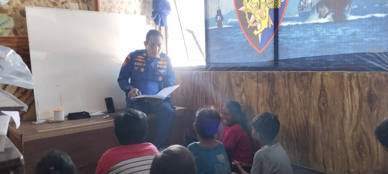 Peduli Pendidikan, Polres Bangkalan Dirikan Rumah Belajar Bagi Anjal