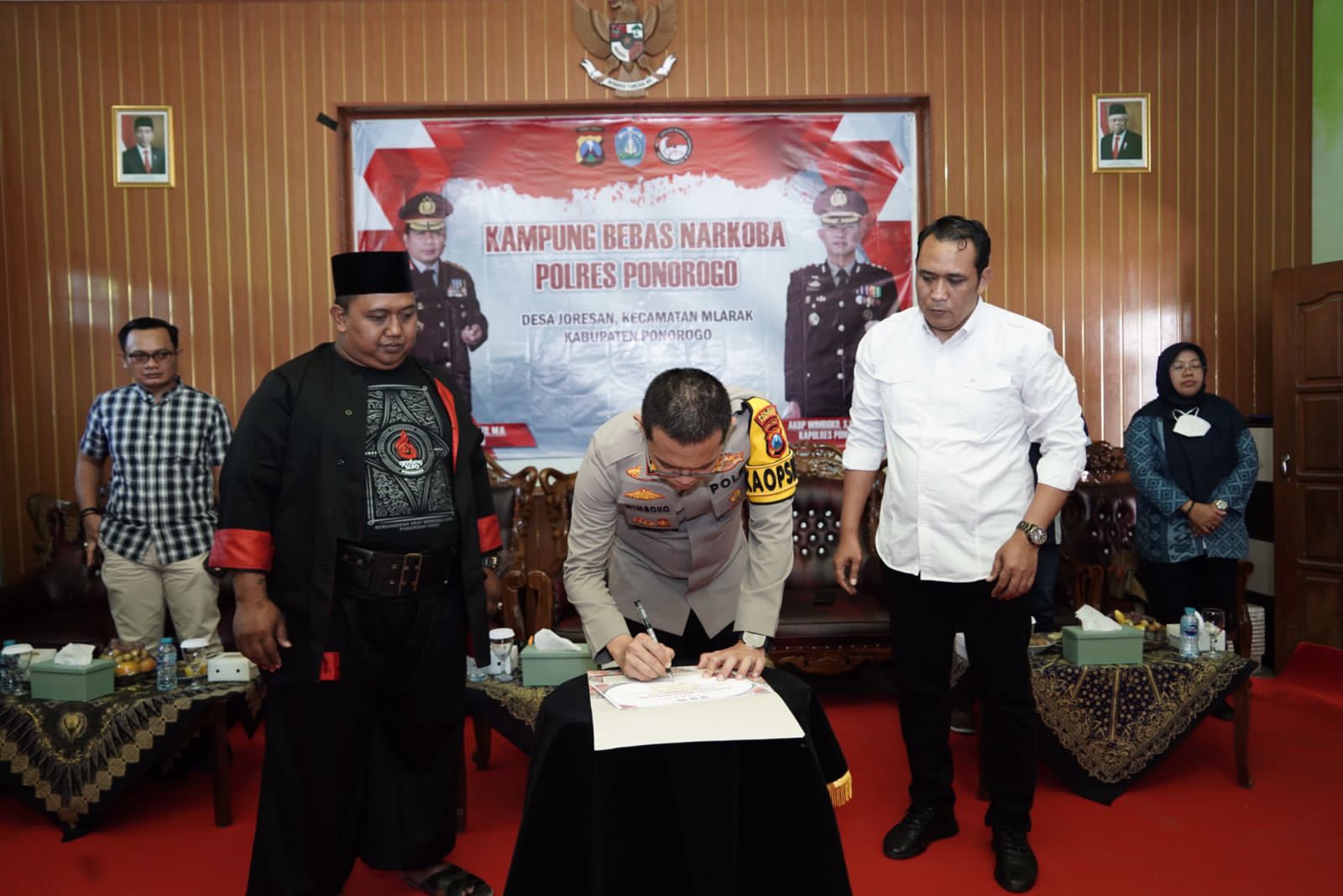 Polres Ponorogo Launching Kampung Bebas Narkoba
