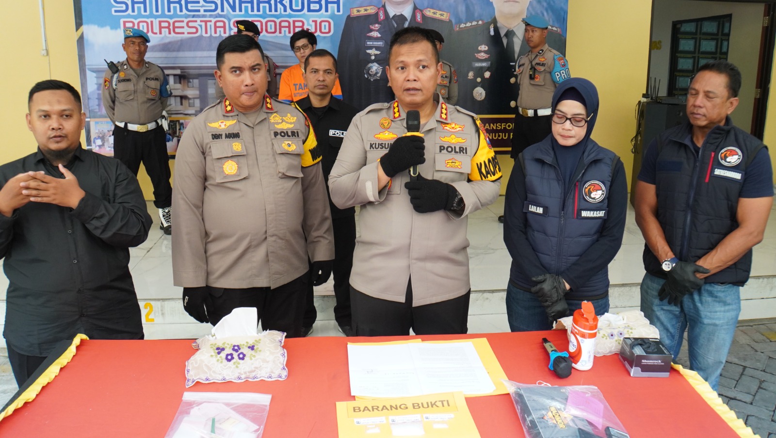 Polresta Sidoarjo Berhasil Amankan Tersangka Kurir Sabu di Kamar Kos