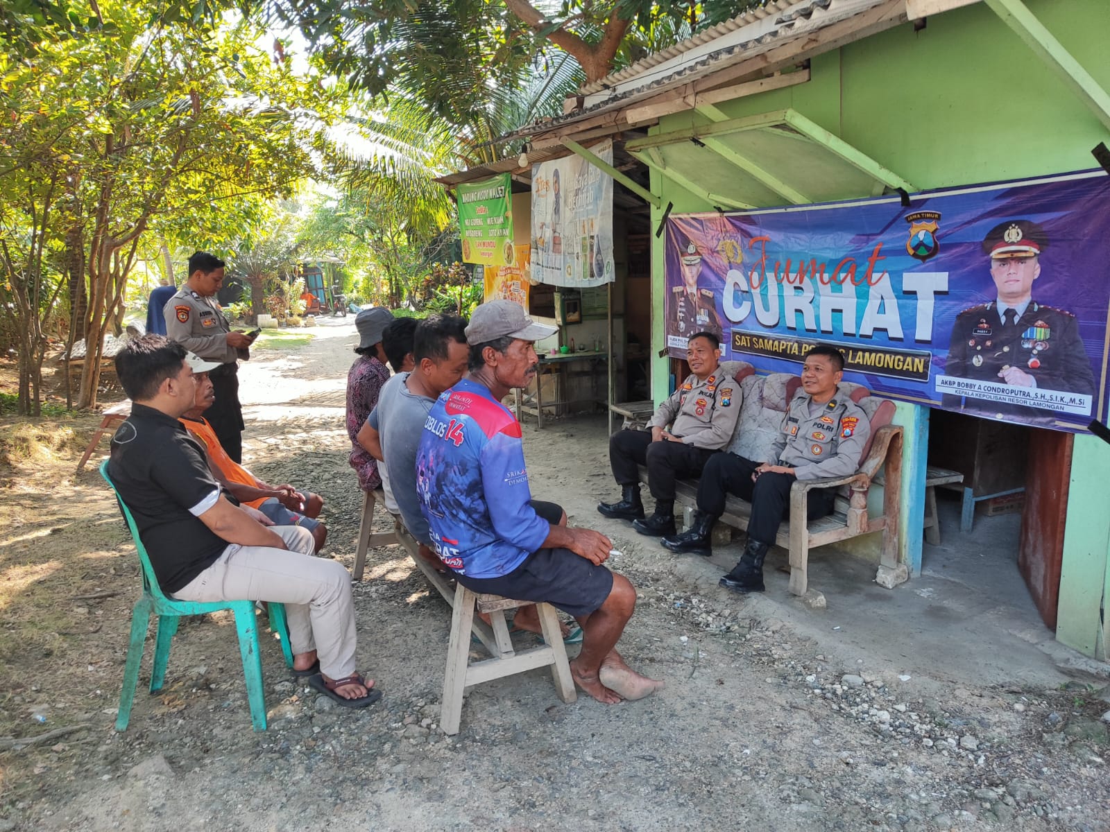 Sat Samapta Polres Lamongan Gelar Jumat Curhat Bersama Warga Masyarakat Turi