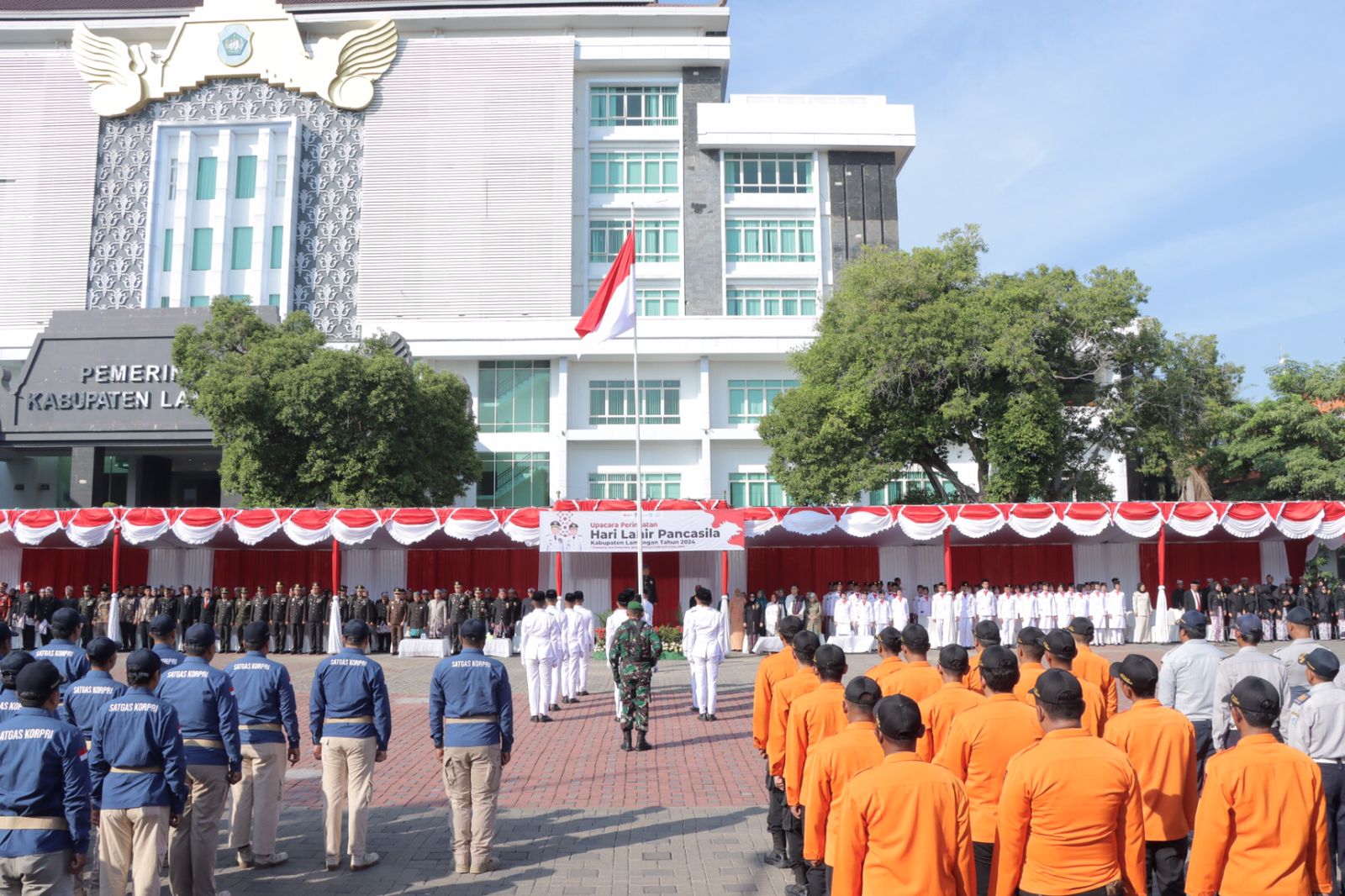 Kapolres Lamongan Hadiri Upacara Peringatan Hari Lahir Pancasila