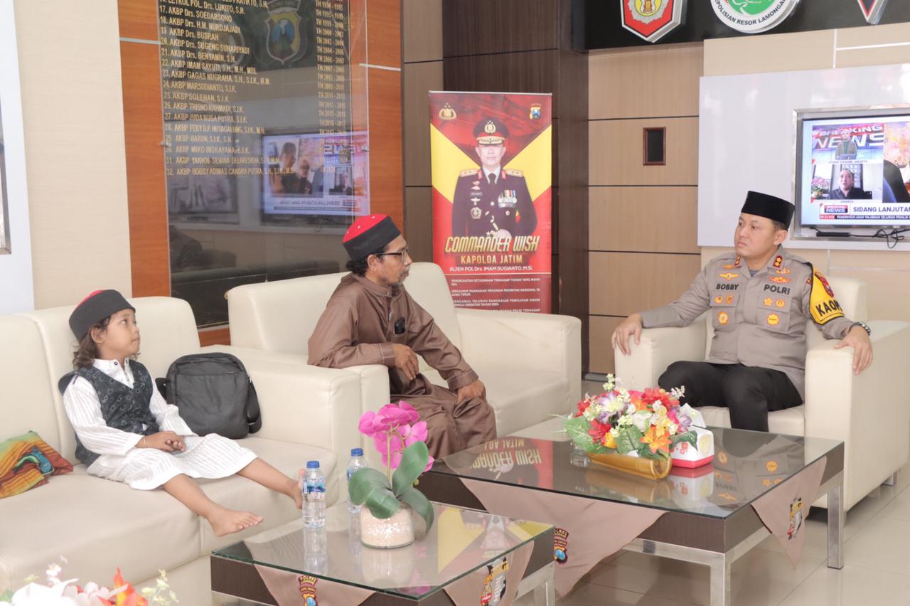 Kapolres Lamongan Sambut Silaturahmi Dai Kamtibmas Polda Jatim Kyai Alamul Huda
