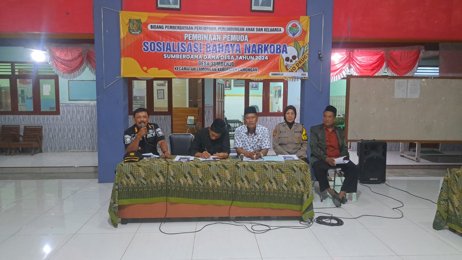 Sosialisasi Penyalahgunaan Narkoba di Desa Sumberjo: Wujud Kepedulian Polres Lamongan terhadap Generasi Muda