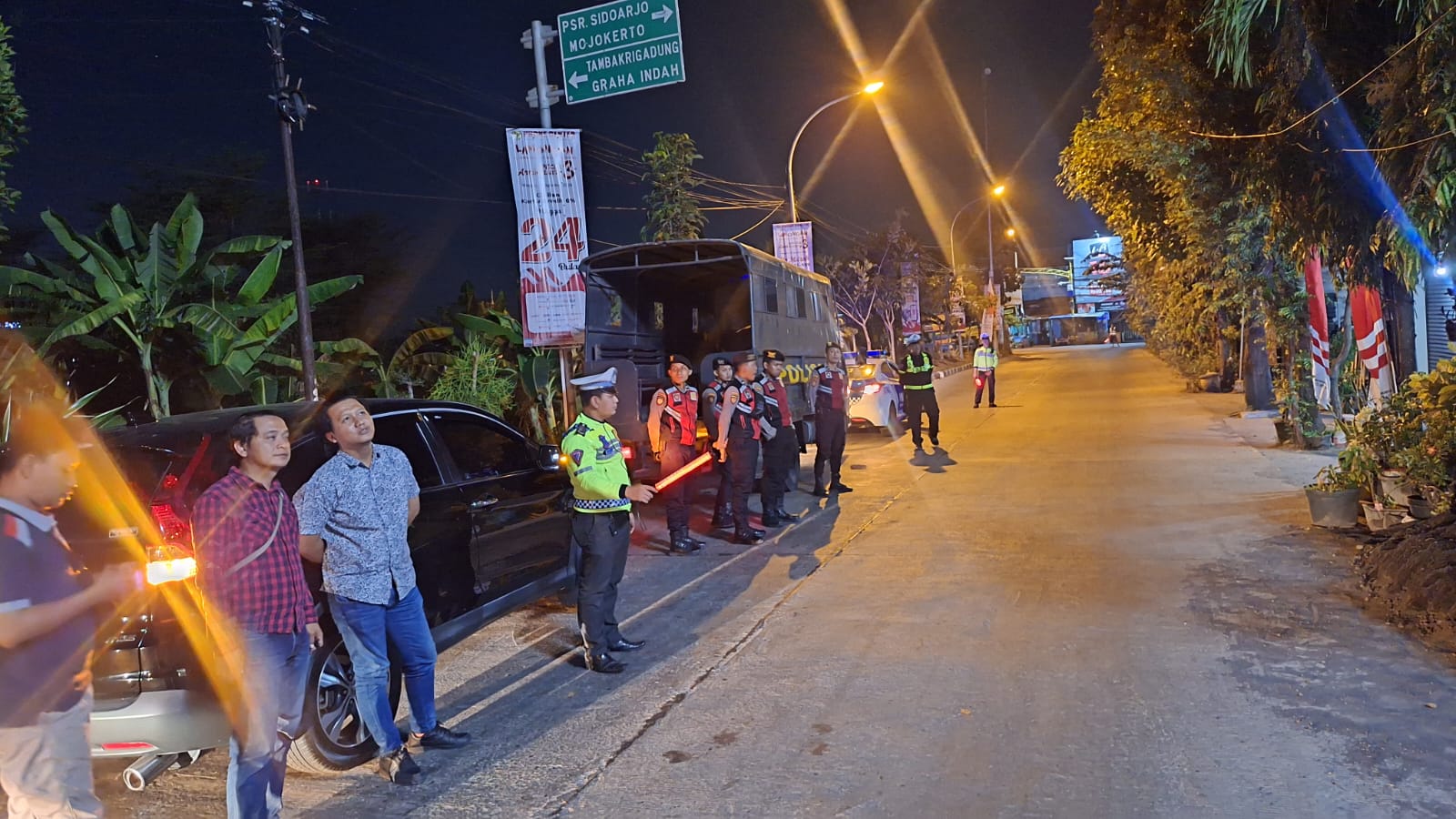 Anggota Polres Lamongan Gencar Lakukan Patroli Harkamtibmas Demi Amankan Wilayah