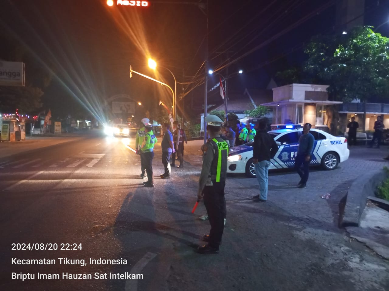 Guna Cegah Tindak Kriminalitas, Anggota Polres Lamongan Laksanakan Patroli Harkamtibmas