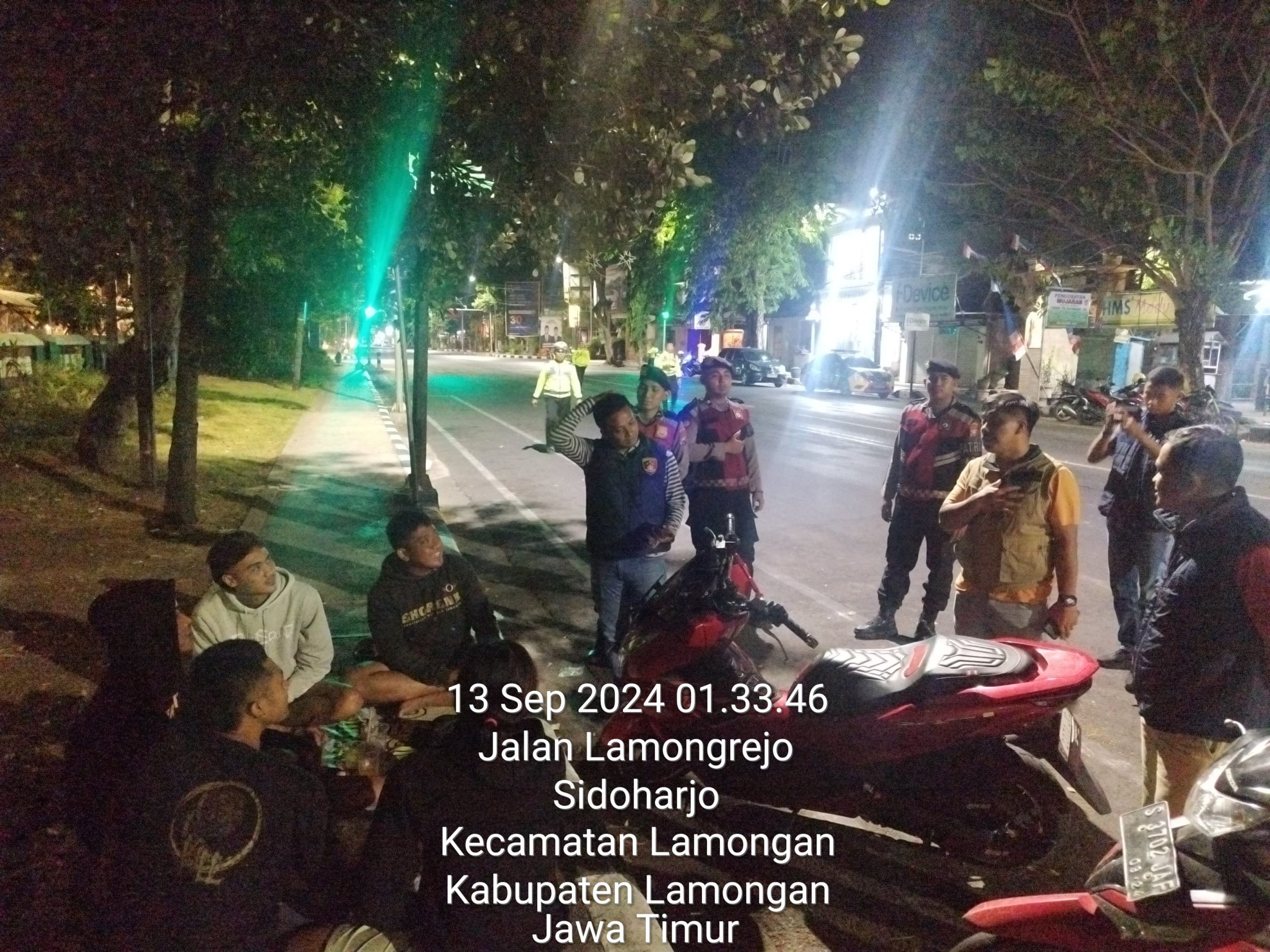 Pastikan Situasi Wilayah Aman, Polres Lamongan Lakukan Patroli Harkamtibmas