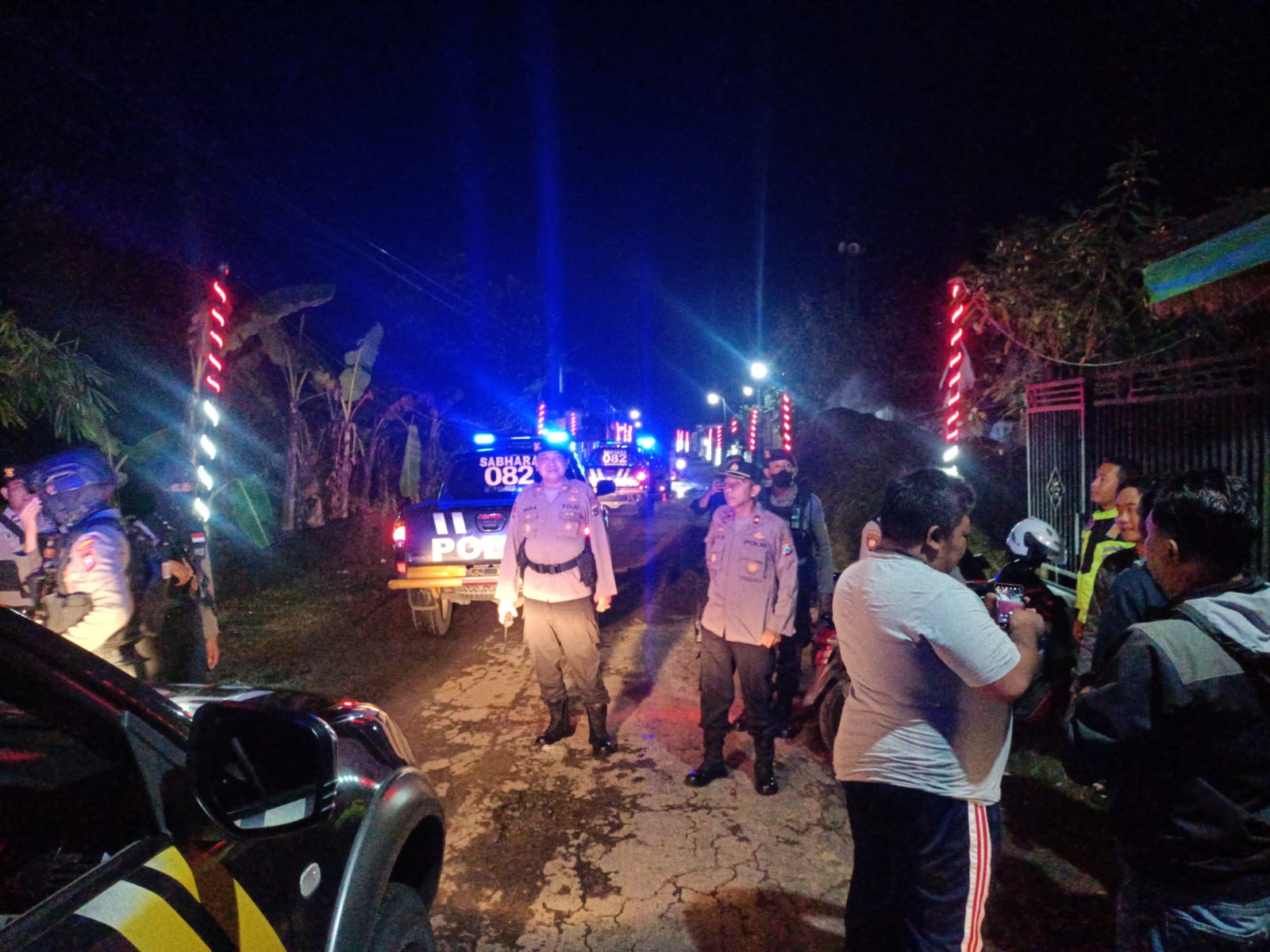 Polres Nganjuk Gelar Patroli Skala Besar Cegah Gangguan Kamtibmas di Bulan Ramadhan