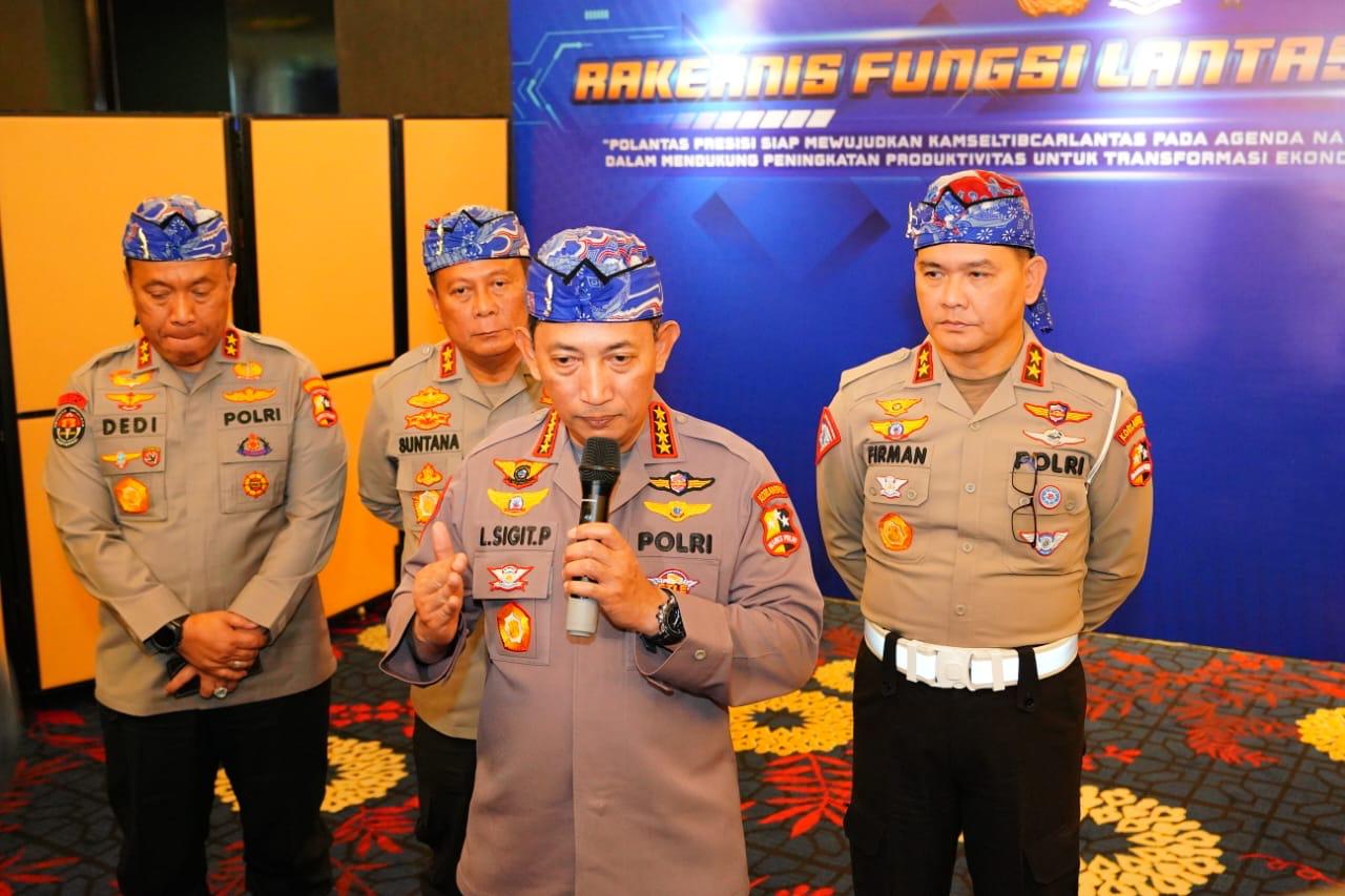 Arahan Kapolri di Rakernis Korlantas: Wujudkan Mudik Aman hingga Tingkatkan Pelayanan Publik