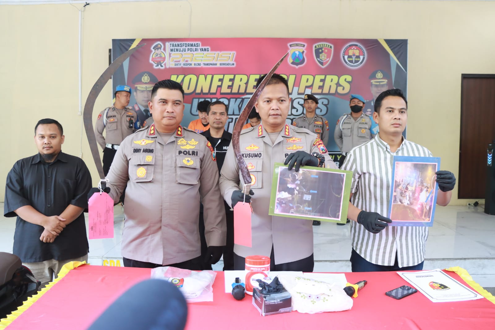 Polresta Sidoarjo Berhasil Amankan Dua Pemuda Bersajam yang Viral di Medsos