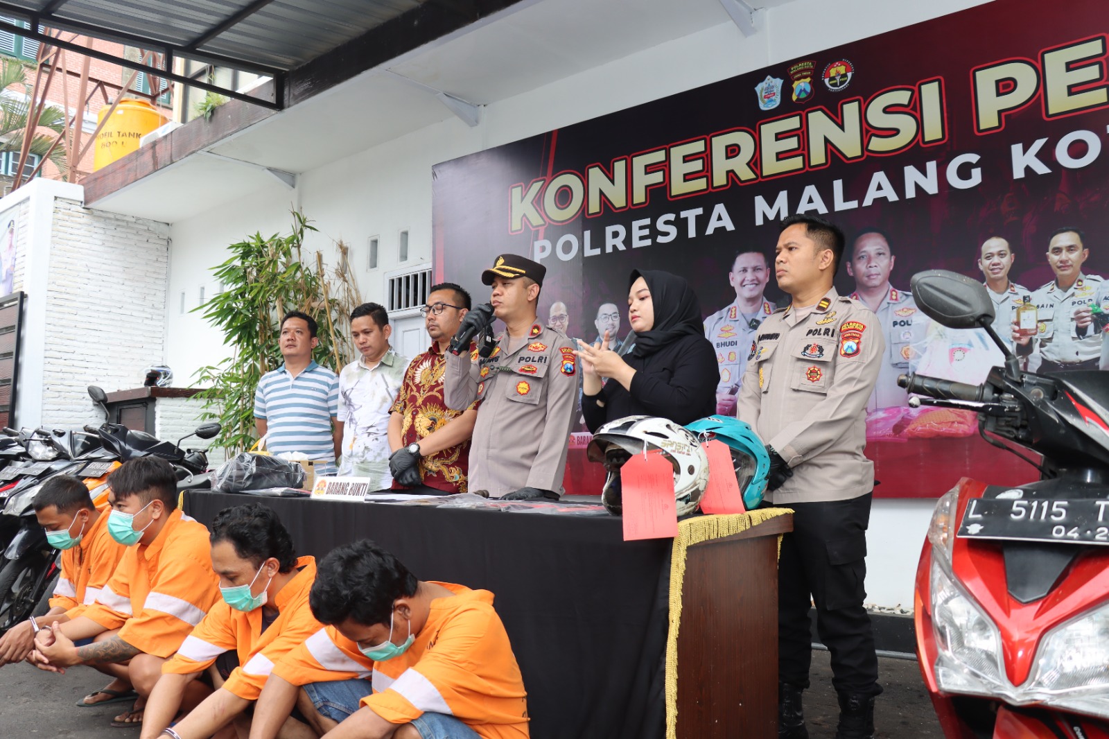 Polisi Berhasil Ungkap Sindikat Curanmor 16 TKP di Kota Malang