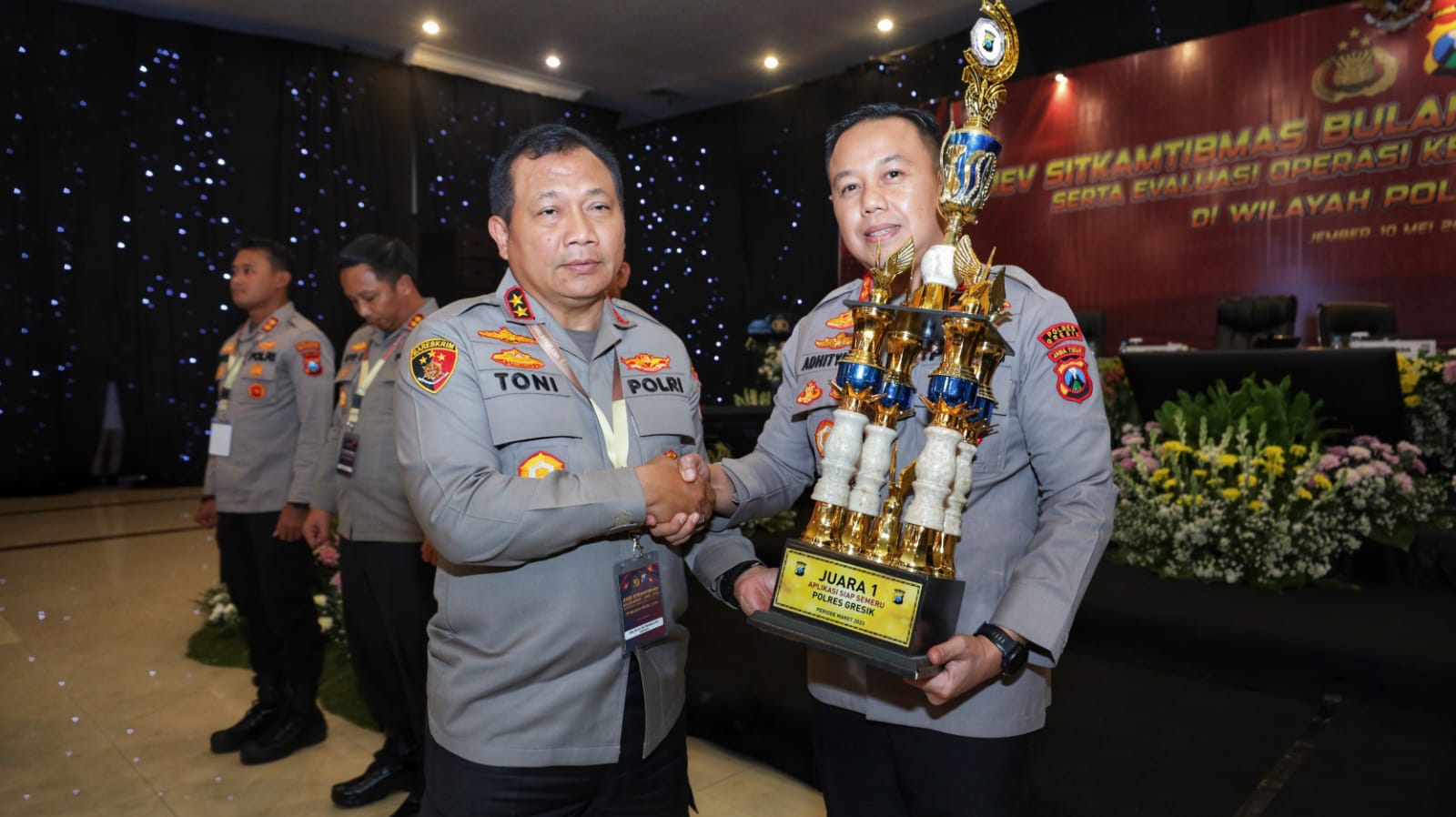 Polres Gresik Raih Peringkat Pertama Jalankan Aplikasi Siap Semeru