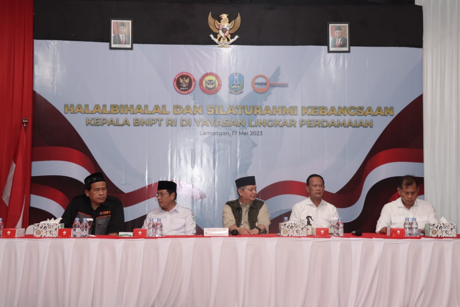 Halal Bihalal Dan Silaturahmi Kebangsaan Kepala BNPT Di YLP Solokuro Oleh Polres Lamongan
