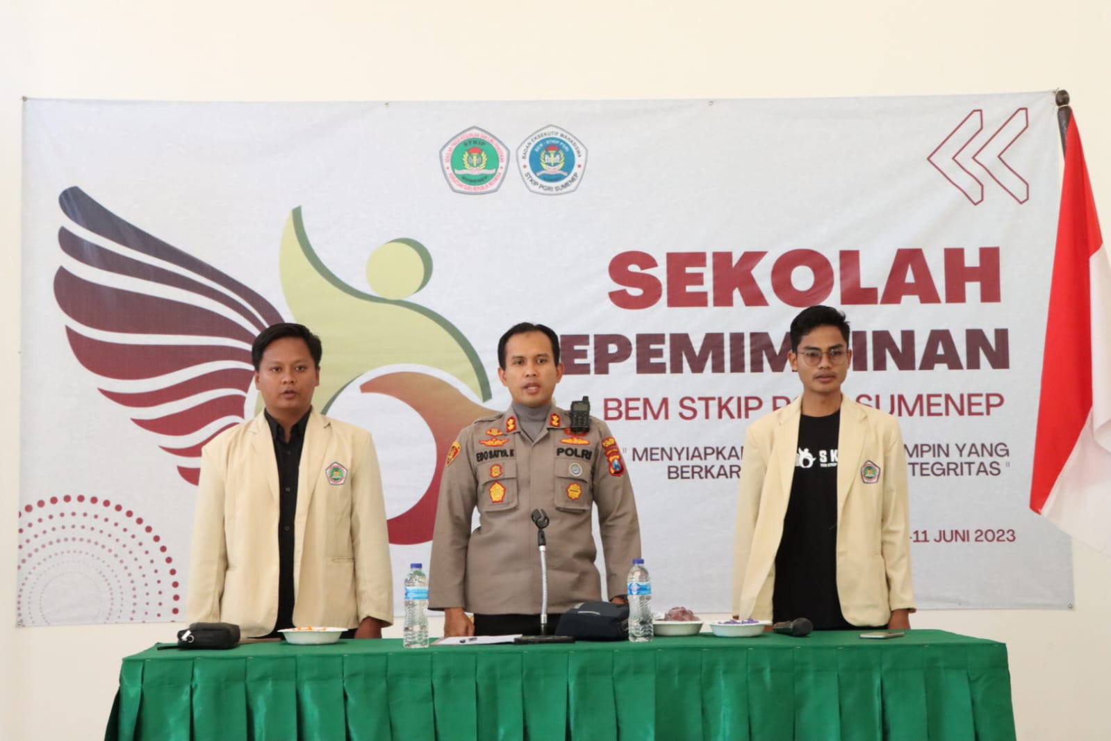 Pesan Kapolres Sumenep Saat Menjadi Narasumber Sekolah Kepemimpinan di BEM STKIP