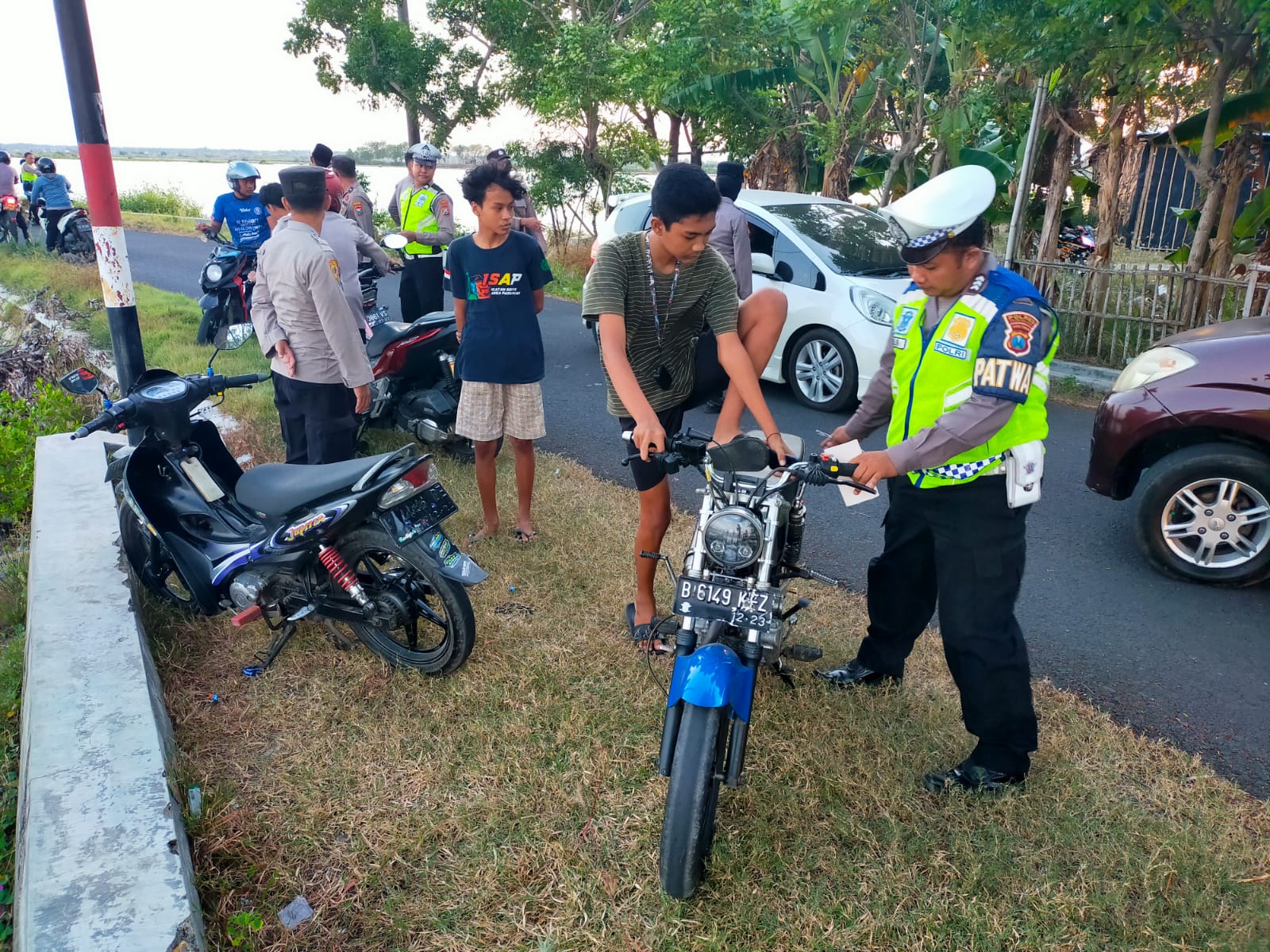 Respon Cepat Aduan 110, Polres Pamekasan Berhasil Amankan Belasan Motor Knalpot Brong