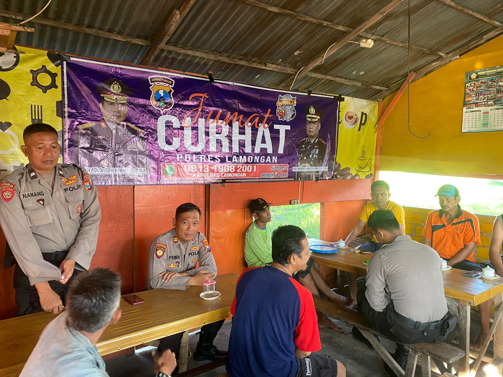 Jumat Curhat, Polres Lamongan Bagikan Tips Cegah Curanmor