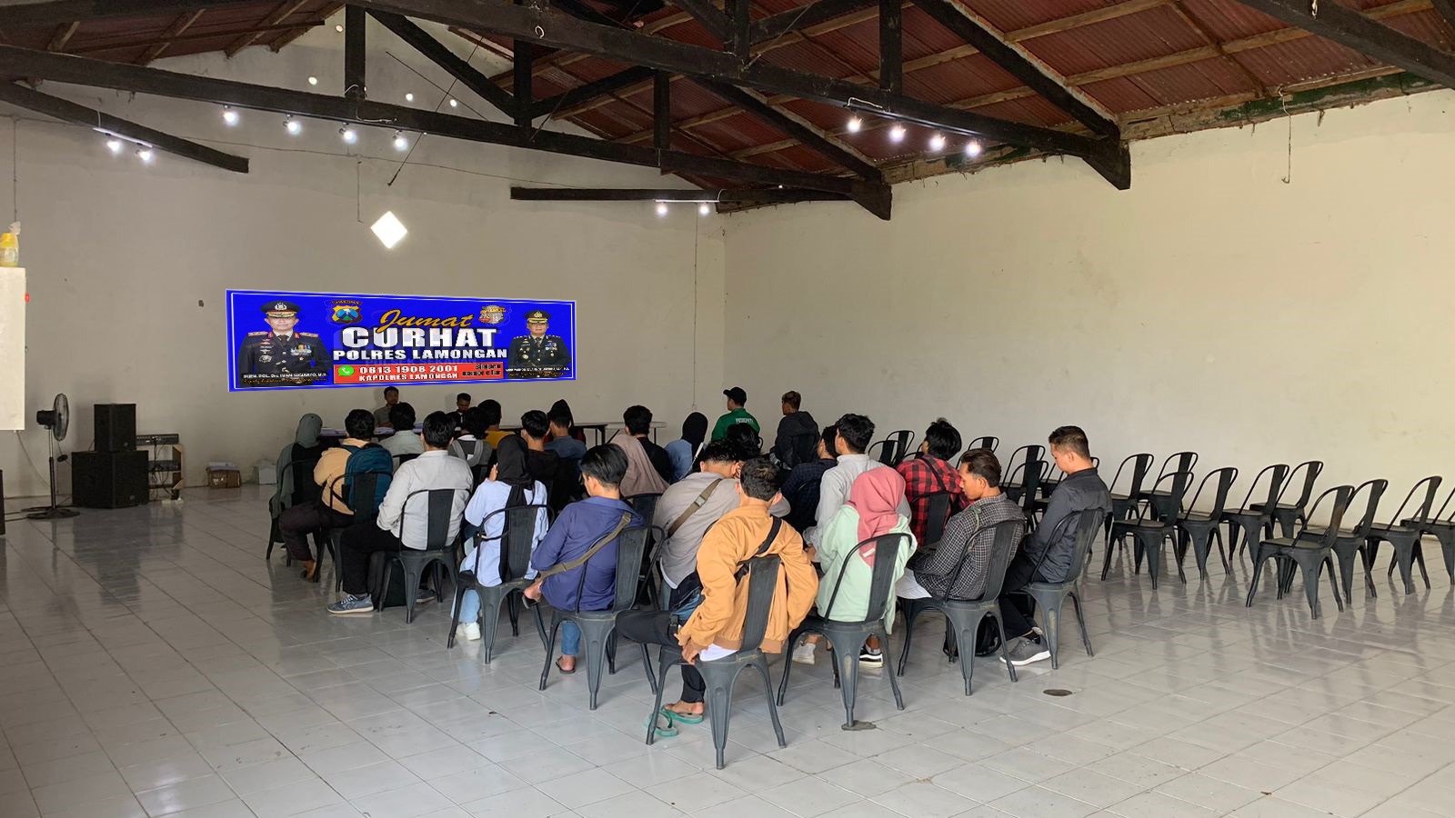 Polres Lamongan Gelar Jumat Curhat Presisi Bersama Karang Taruna Kecamatan Tikung