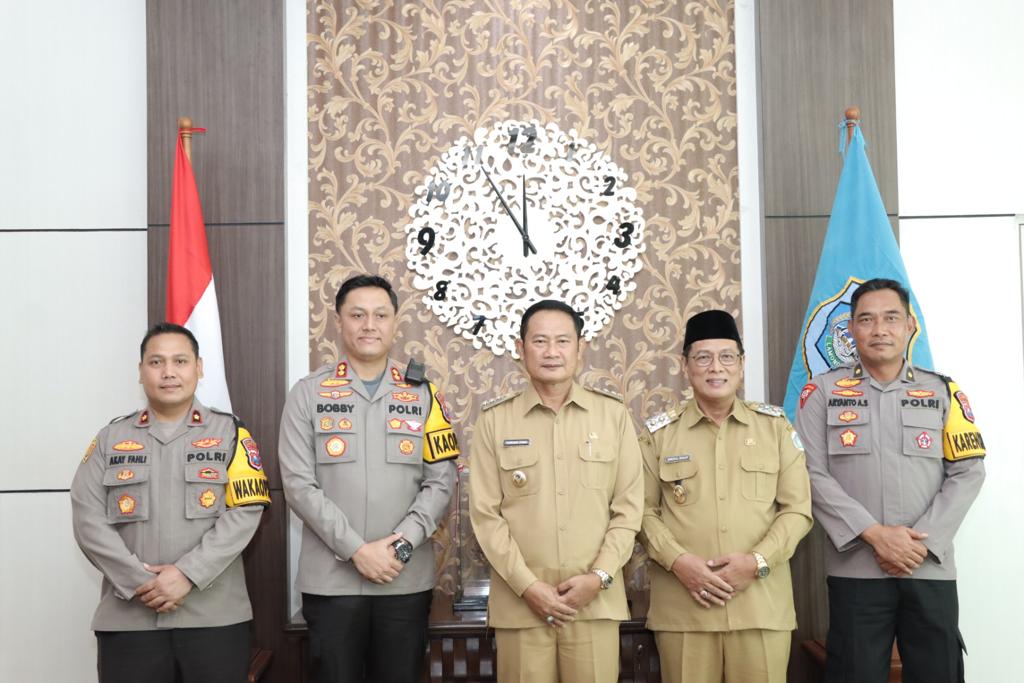 Langsung Action, Kapolres Lamongan Silaturahmi Ke Bupati Lamongan Bahas Sitkamtibmas Wilayah Lamongan