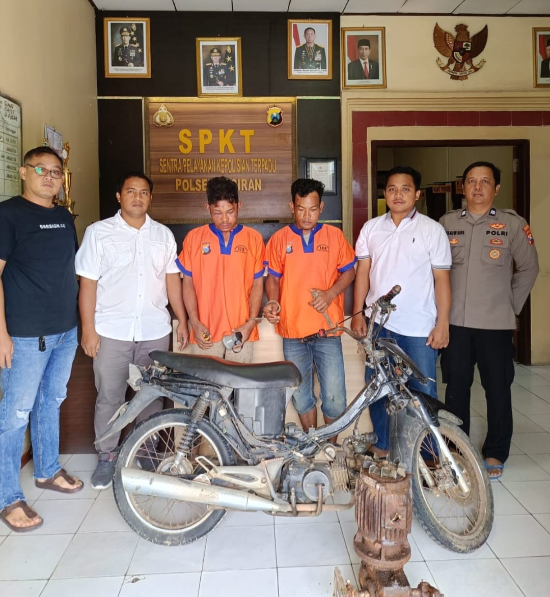 Polsek Paciran Berhasil Amankan Pelaku Pencurian Dinamo di Desa Kranji, Lamongan