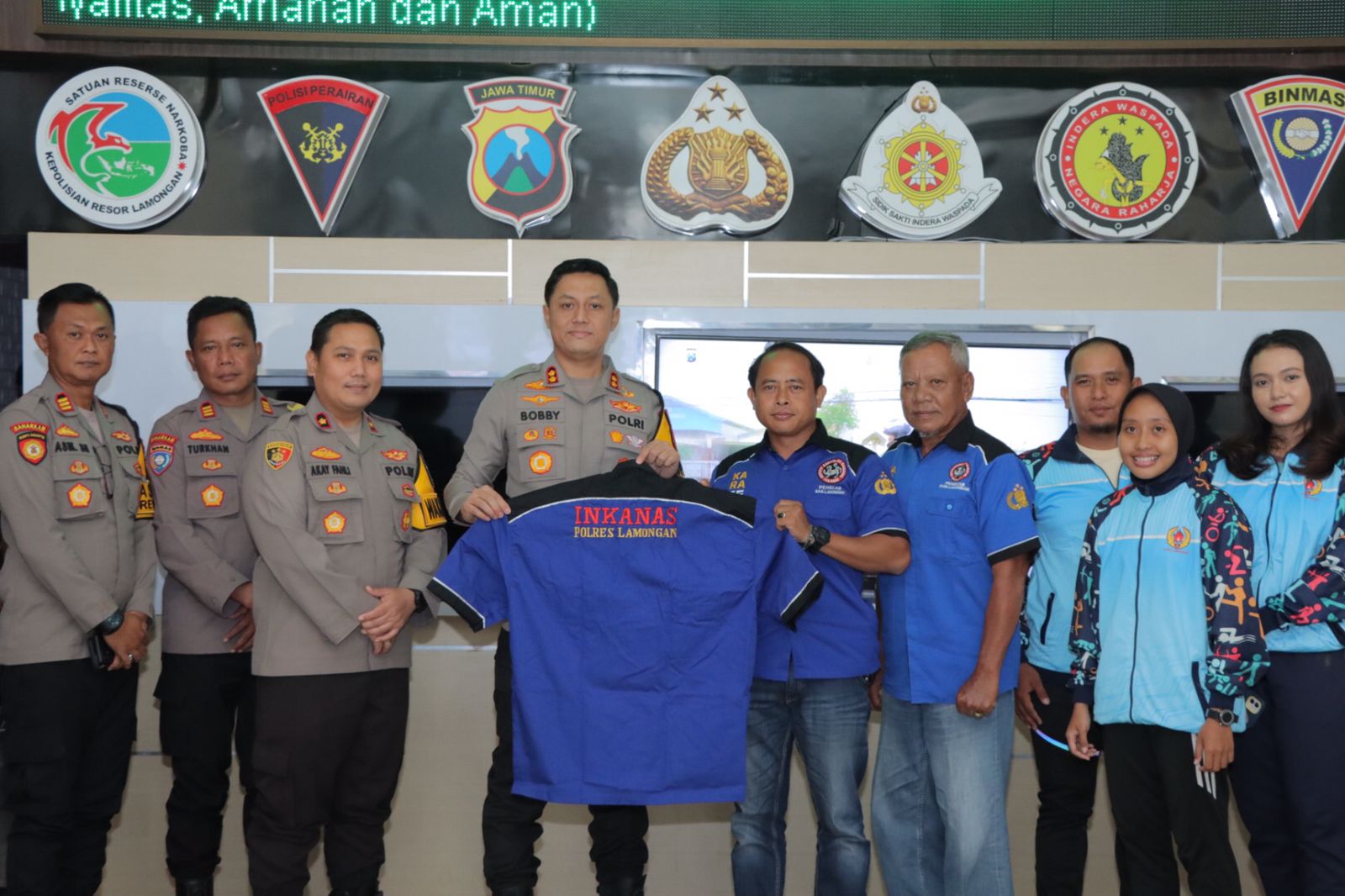 Bangun Sinergi Kemajuan Atlet, Polres Lamongan Terima Silaturahmi dari Karatedo Kabupaten Lamongan