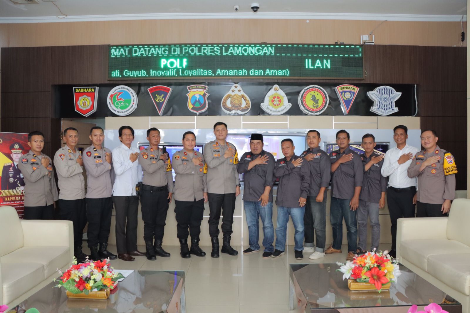 Kapolres Lamongan Terima Silaturahmi dari IKSPI Kera Sakti Dan Berikan Himbauan Kamtibmas