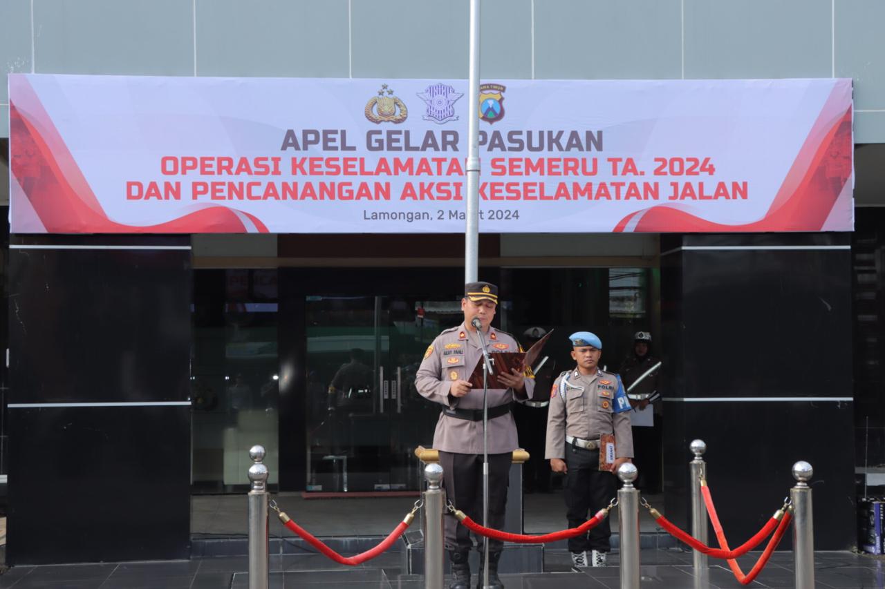 Apel Gelar Pasukan Operasi Keselamatan Semeru 2024 Polres Lamongan