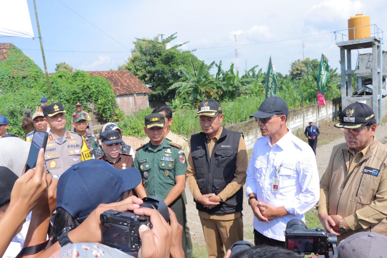 Kapolres Lamongan Hadiri Kunjungan Dirjen Prasarana dan Sarana Pertanian RI Dukung Ketahanan Pangan Lamongan