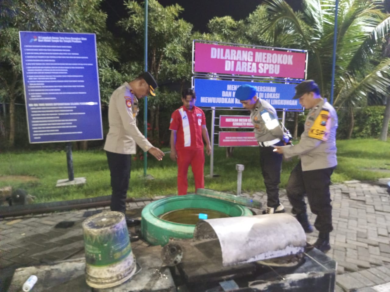 Kapolsek Lamongan Kota Pimpin Patroli Blue Light Kamtibmas