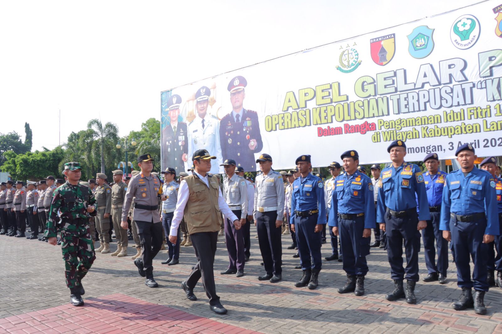 Pastikan Mudik Lebaran Aman, Polres Lamongan Gelar Pasukan Ops Ketupat Semeru 2024