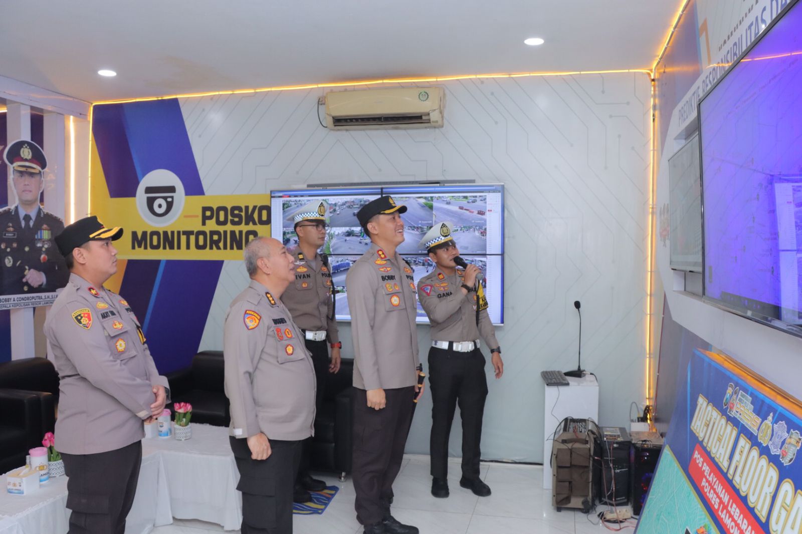 Kapolres Lamongan Sambut Kunjungan Pamatwil Polda Jatim Dalam Rangka Pemantauan Ops Ketupat Semeru 2024