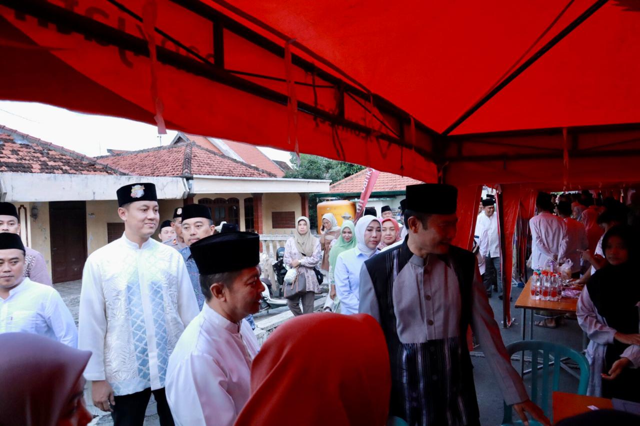Kapolres Lamongan Bersama Forkopimda Hadiri Safari Ramadhan di Masjid Al Abror Kecamatan Sarirejo
