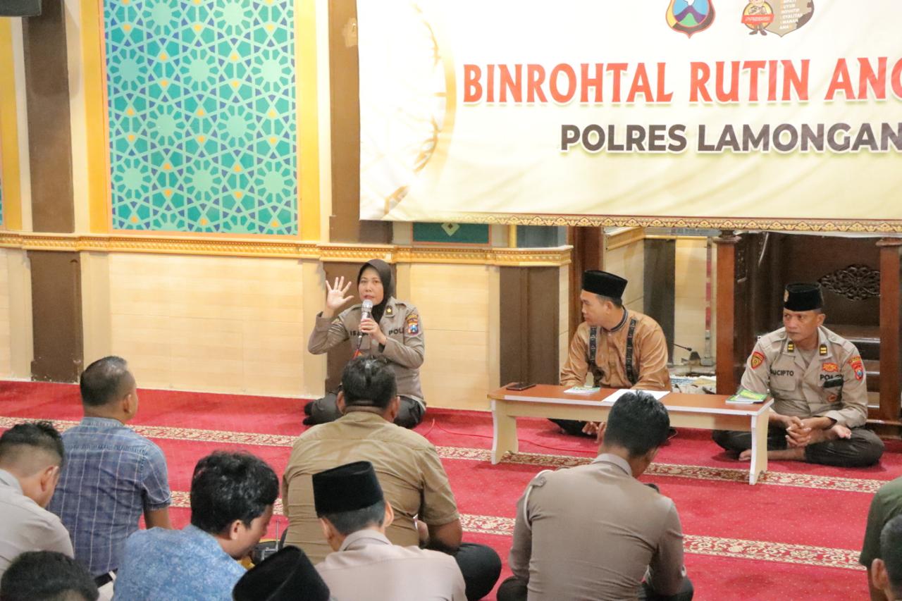 Polres Lamongan Gelar Binrohtal Rutin Guna Peningkatan Kwalitas Anggota