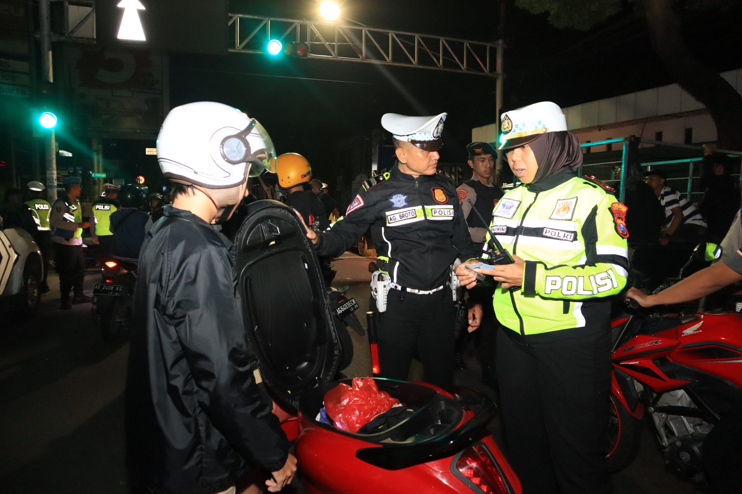 Polisi Amankan Puluhan Ranmor Tidak Sesuai Spektek di Kota Kediri Diduga Balap Liar