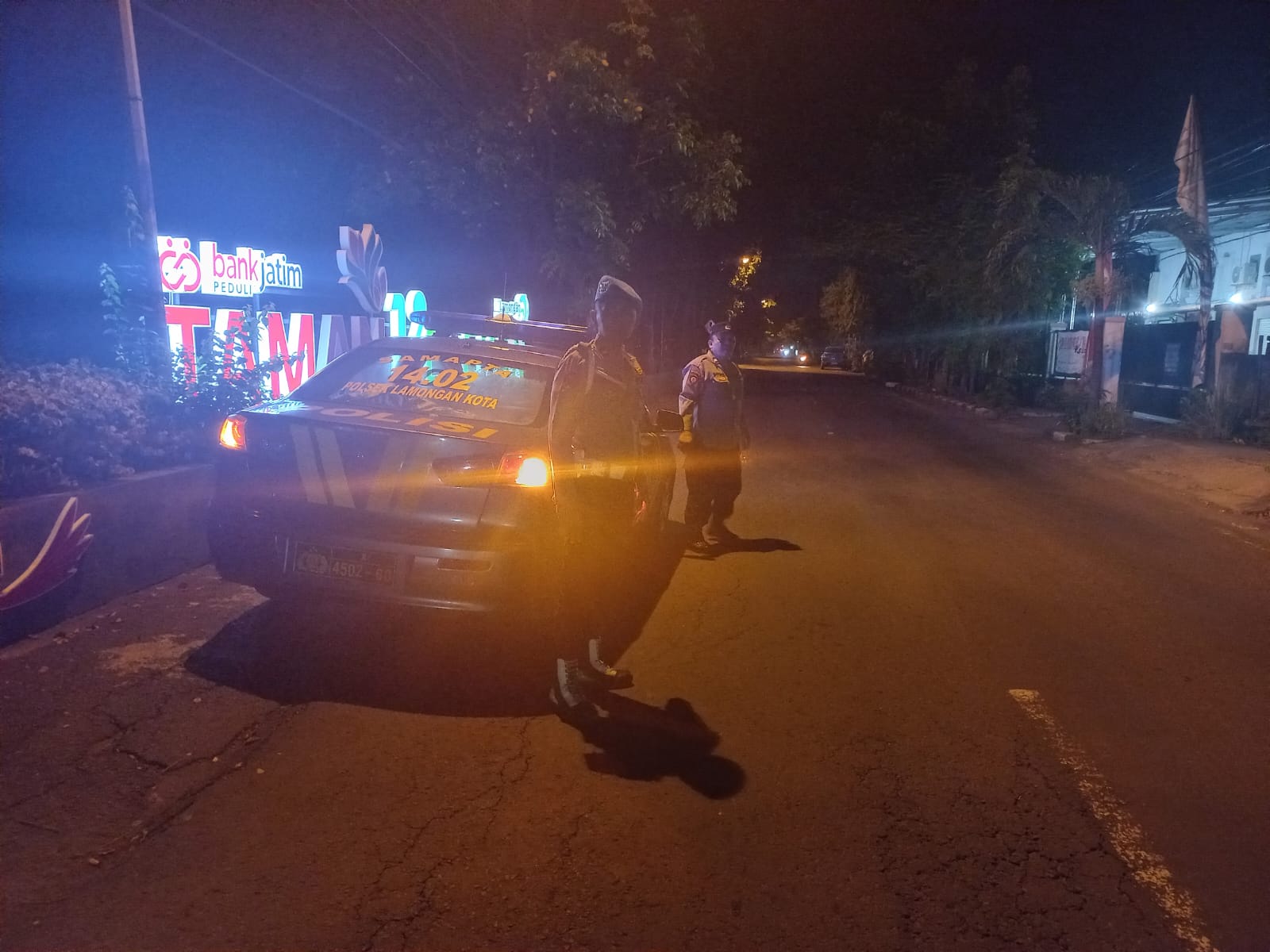Polres Lamongan Laksanakan Patroli Blue Light dalam Rangka Harkamtibmas Wilayah Kabupaten Lamongan