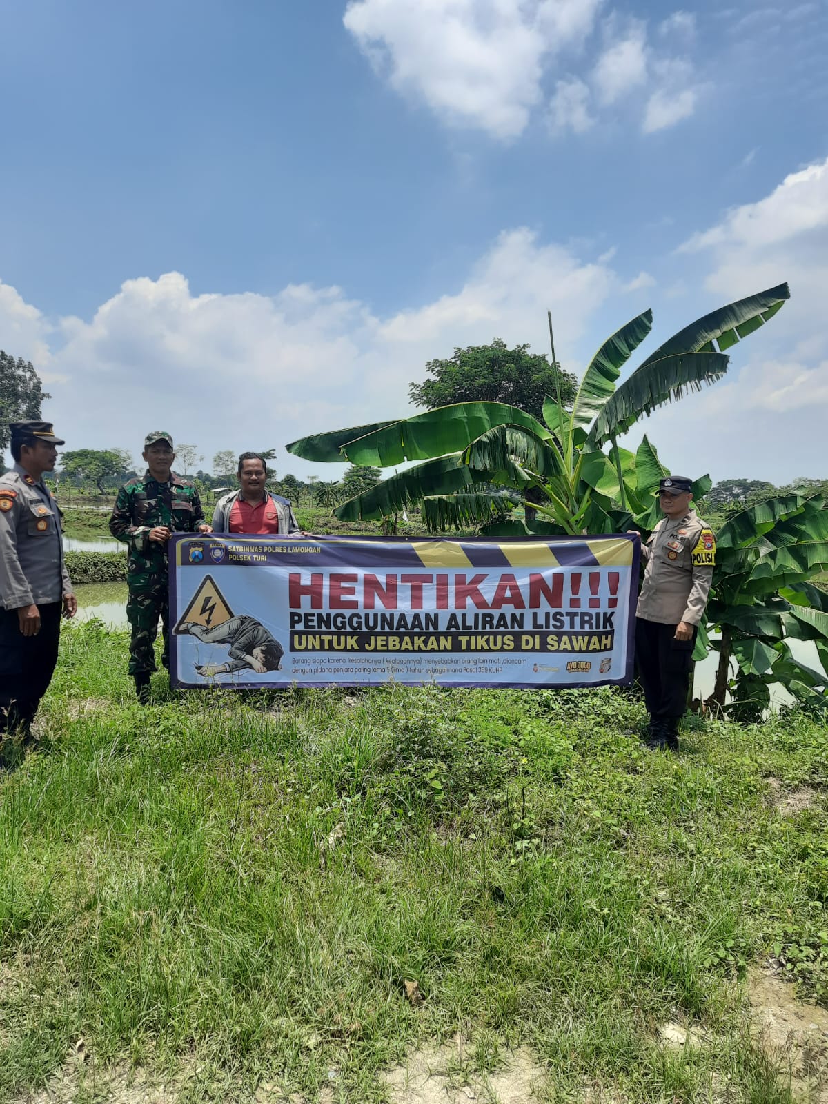 Polres Lamongan Himbau Warga Masyarakat untuk Tidak Pasang Jebakan Tikus Berbahaya