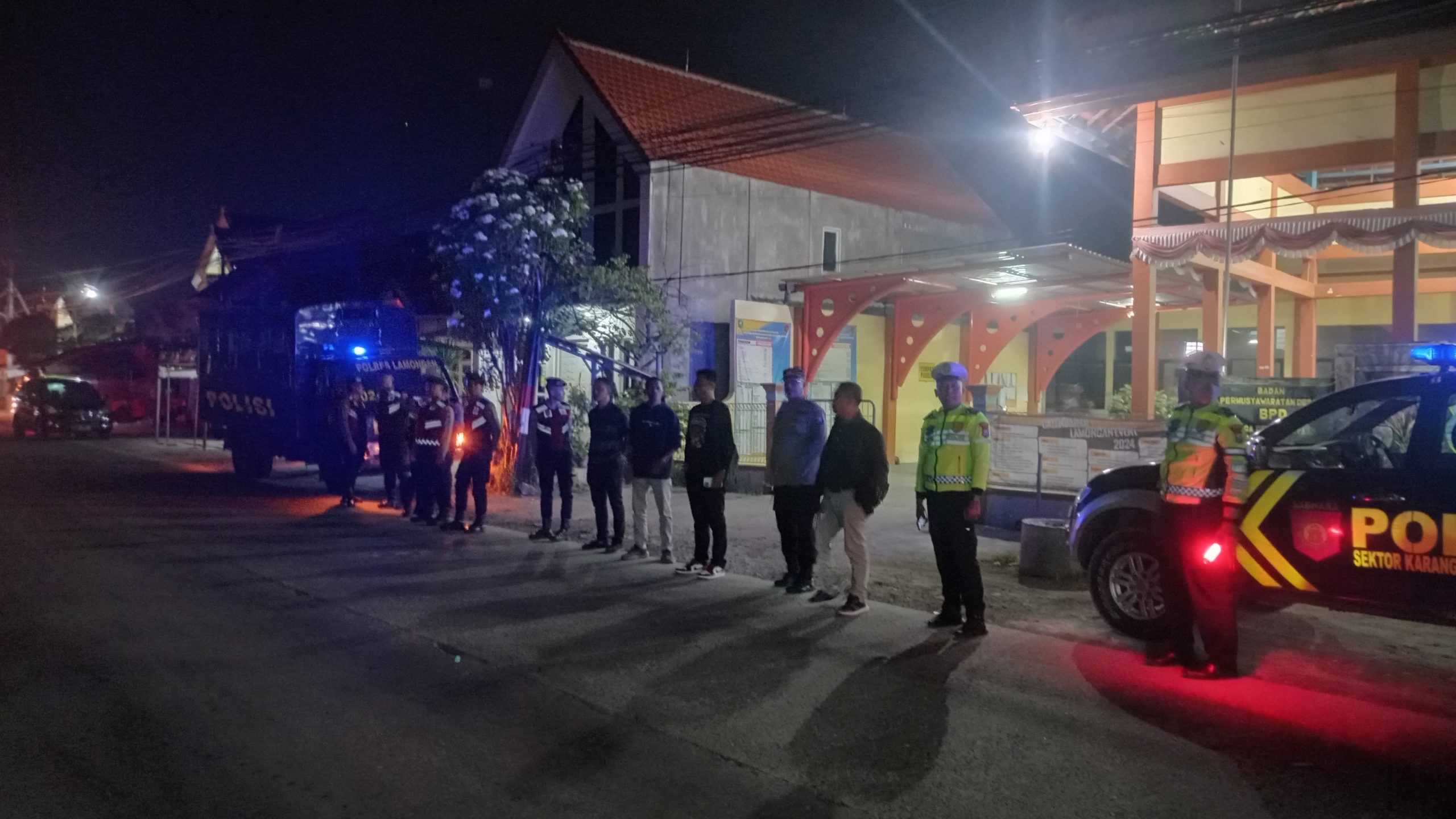 Antisipasi Tindak Kejahatan, Polres Lamongan Gelar Patroli Harkamtibmas
