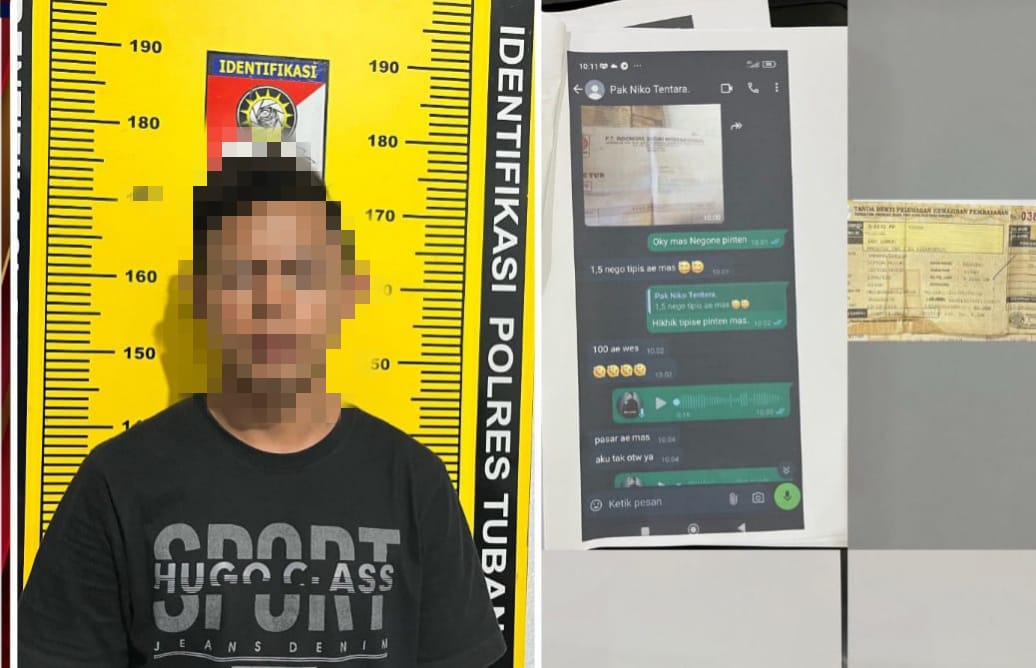 Polisi Amankan Pria Ngaku TNI Bawa Kabur Motor Warga di Tuban