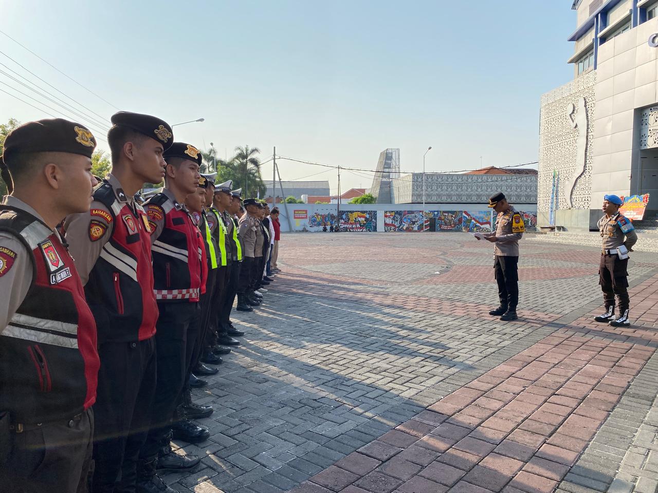 Polres Lamongan Gelar Apel Pengamanan Rakerda dan Capacity Building Ikatan Pelajar Muhammadiyah
