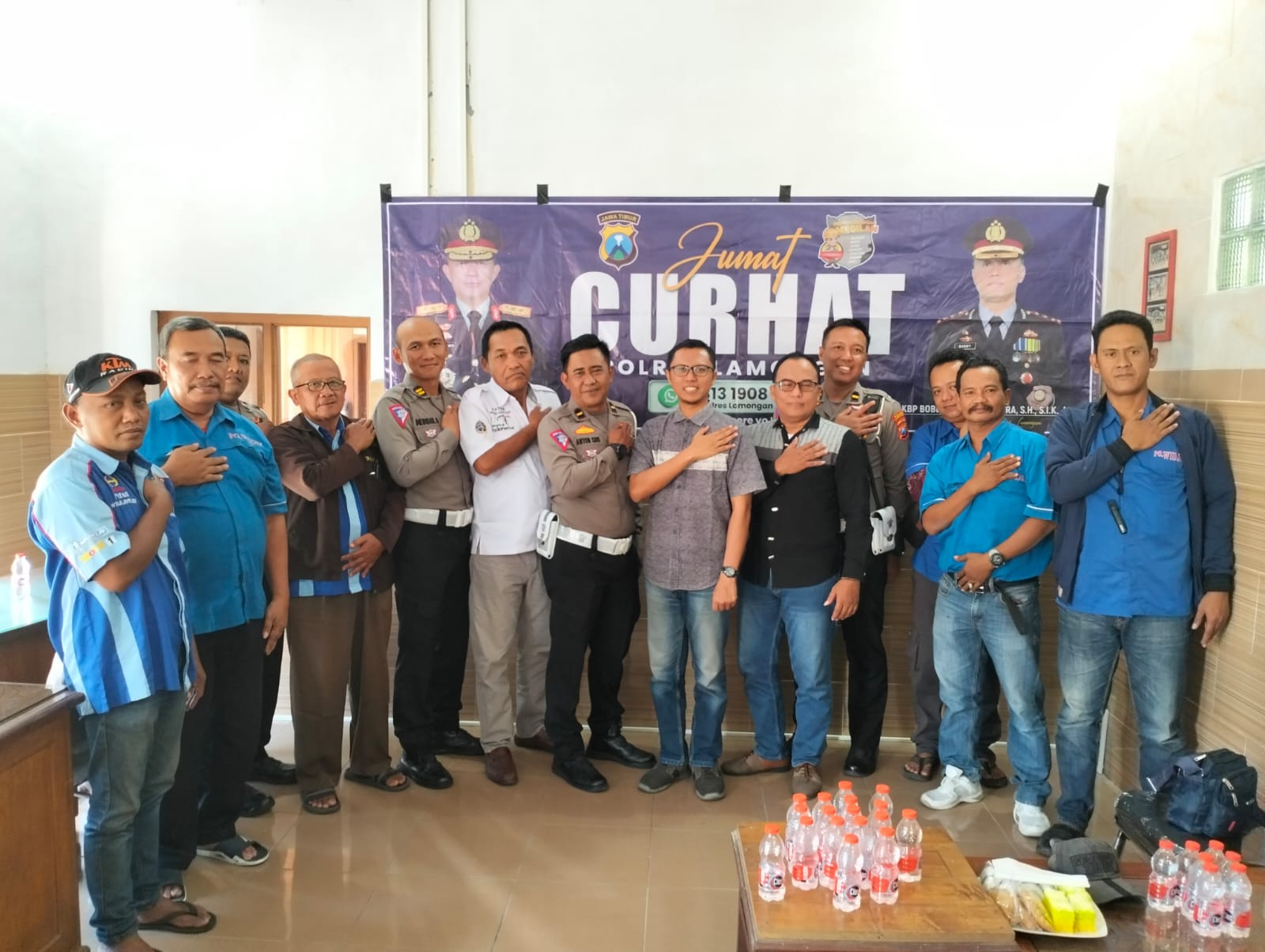 Satlantas Polres Lamongan Gelar Jumat Curhat Bersama PO BUS di Lamongan