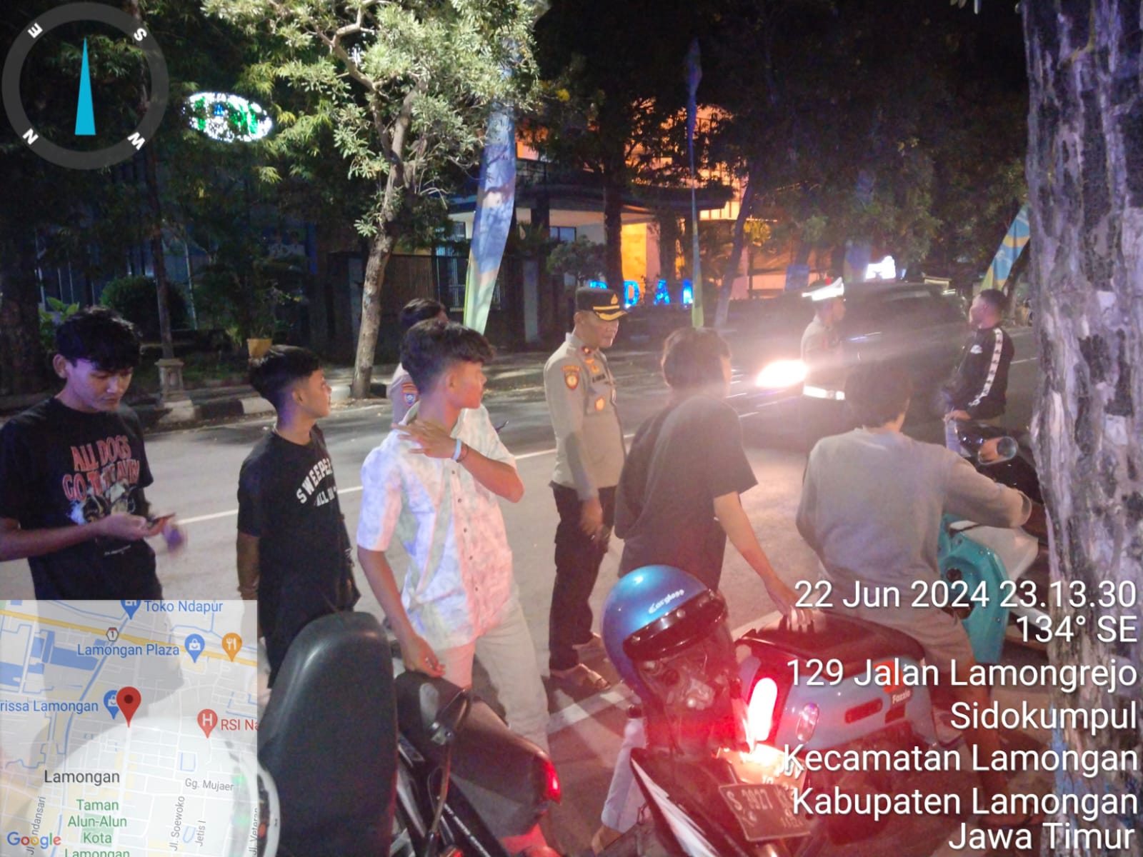 Polres Lamongan Laksanakan KRYD Demi Jaga Harkamtibmas