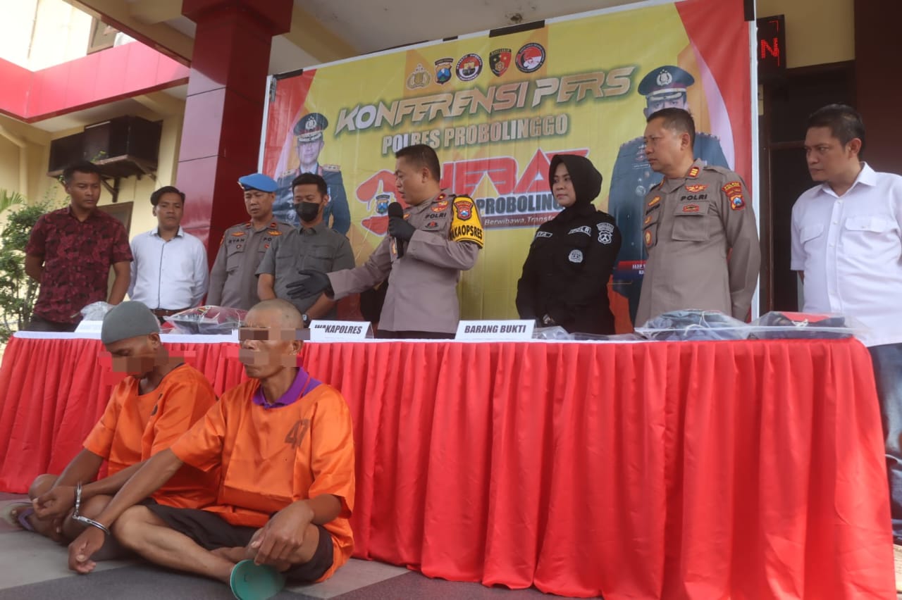 Polres Probolinggo Berhasil Ungkap Dua Kasus Pembunuhan Amankan Dua Tersangka