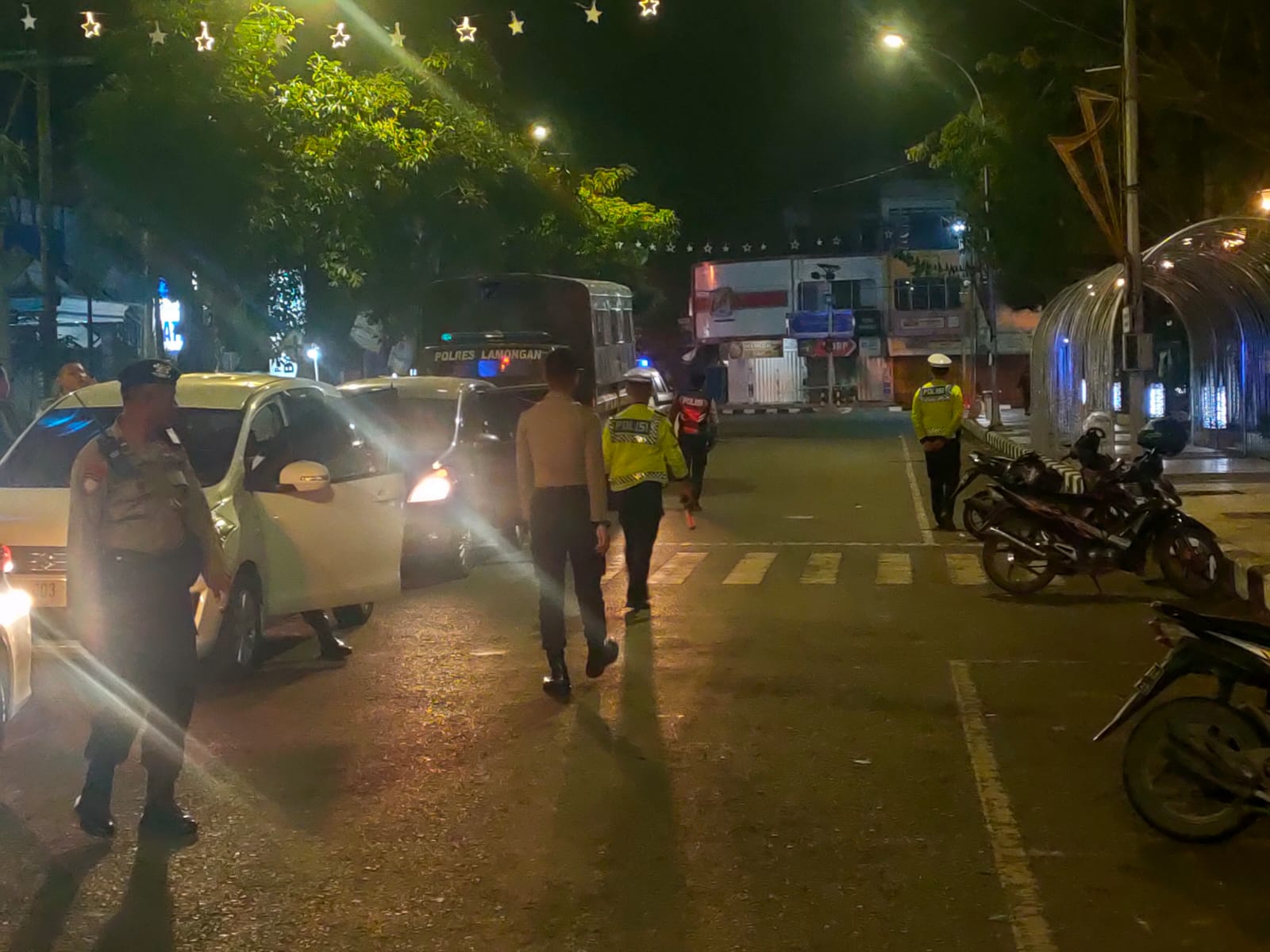Patroli Harkamtibmas Cegah Tindak Kriminalitas dan Balap Liar di Lamongan