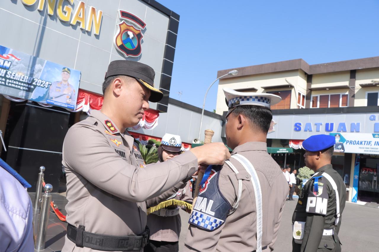 Ciptakan Kamseltibcarlantas, Polres Lamongan Gelar Operasi Patuh Semeru 2024
