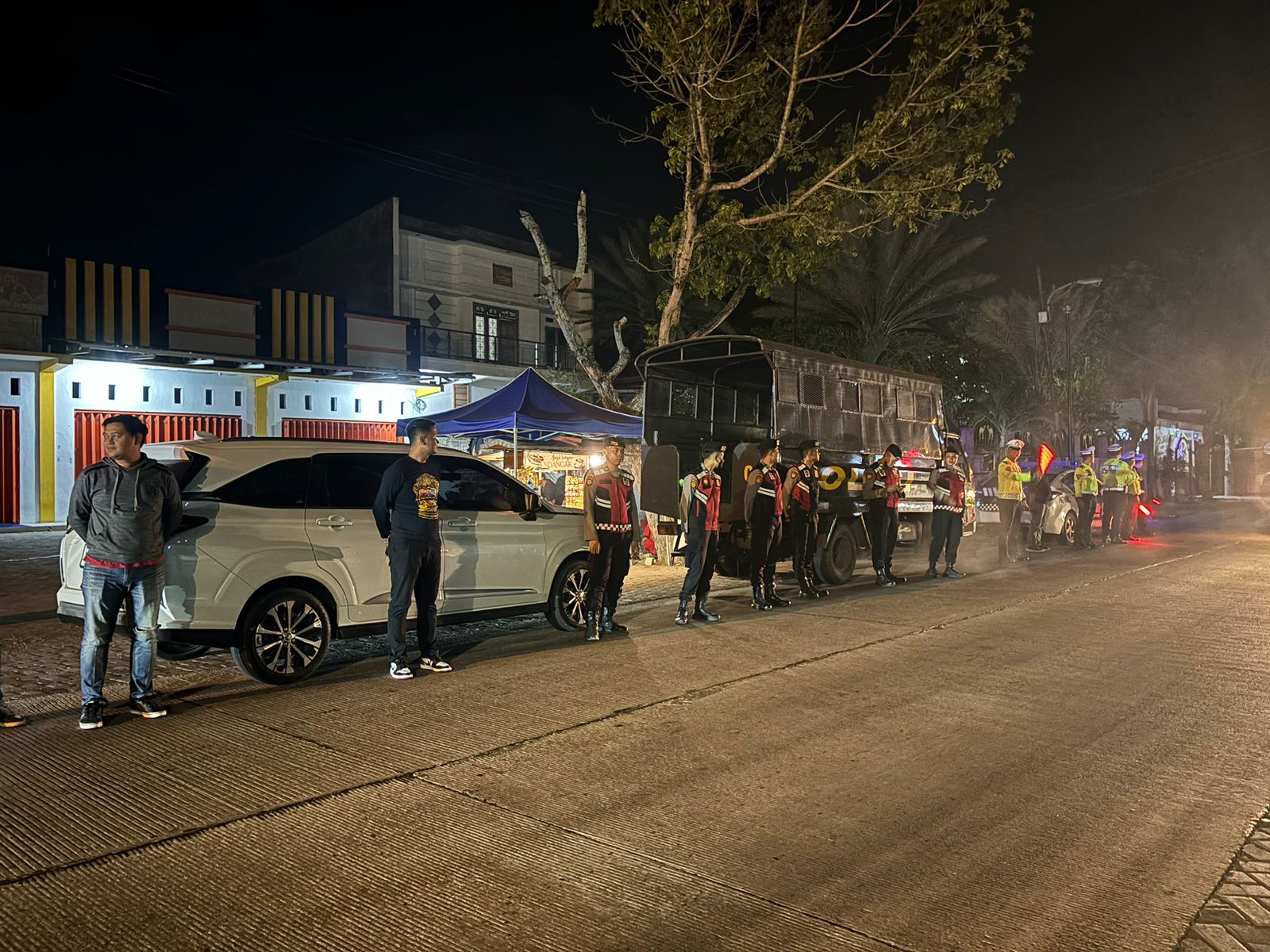 Jaga Kondusifitas Wilayah, Personel Polres Lamongan Lakukan Patroli Harkamtibmas