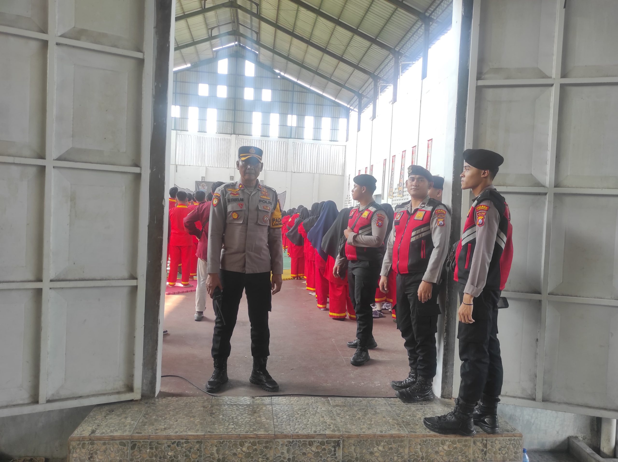 Polres Lamongan Laksanakan Pengamanan Kejurda Pencak Silat Tapak Suci Putera Muhammadiyah Antar Pelajar