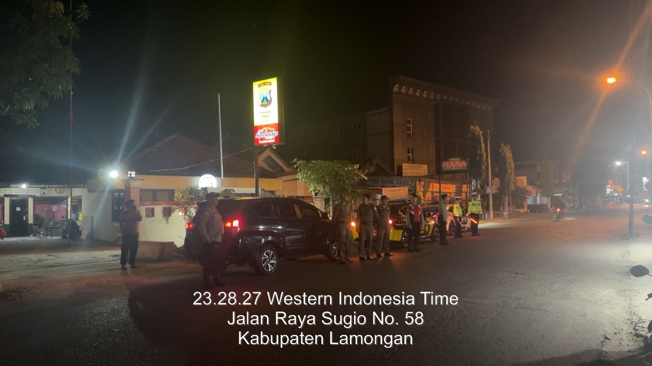 Polres Lamongan Gelar Patroli Harkamtibmas Gabungan dalam Operasi Cipta Kondisi